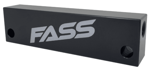 A black box with the word " fass " written on it.