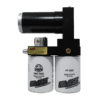 A couple of white fuel filters sitting next to each other.