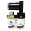 A fuel pump with two filters and an oil filter.