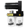 A fuel pump with two filters and an oil filter.