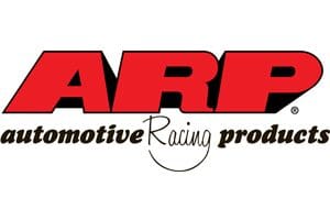 A red and black logo for automotive racing products.