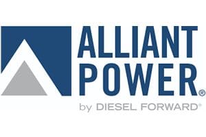 A logo of alliance power by diesel forward