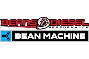 A logo for beans diesel performance and bean machine.