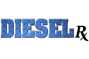 A blue logo of diesel with the word 