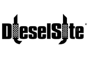 A black and white logo of diesel it