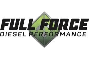 A logo of the company full force diesel performance.