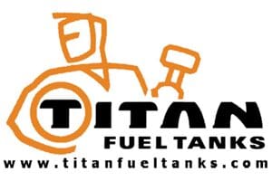 A logo of titan fuel tanks