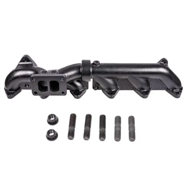 Pulse Flow Exhaust Manifold Kit Fits 2007.5-2018 6.7L Cummins 2-Pc Holset With Turbo Flange Hardware