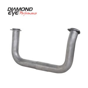 Exhaust pipe with Diamond Eye Performance logo.