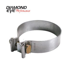 Steel exhaust clamp by Diamond Eye Performance.