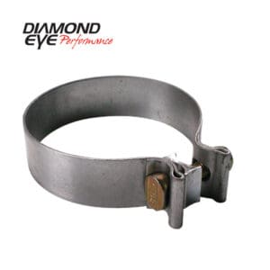 Metal clamp with Diamond Eye Performance logo.