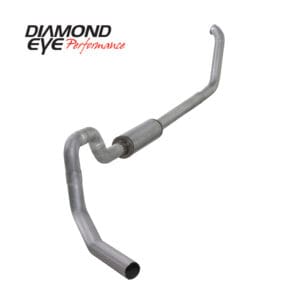 Performance exhaust pipe with Diamond Eye logo.