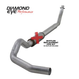 Performance muffler replacement pipe kit, no muffler.