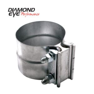 Metal exhaust clamp with bolts, Diamond Eye.