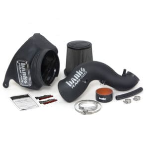 Cold air intake system parts and accessories.