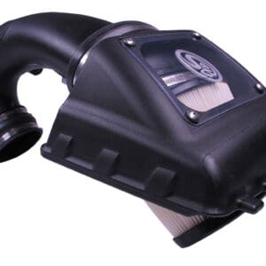 Cold air intake system with filter housing.