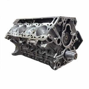 Engine block with visible cylinder chambers.