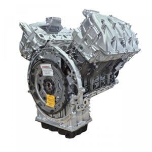 Car engine with visible mechanical components.
