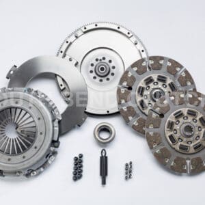 Car clutch kit with various components.