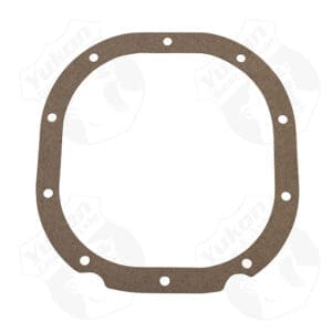 Gasket with multiple bolt holes, circular shape.