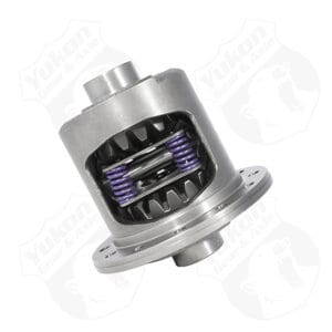 Differential with gears and purple springs.